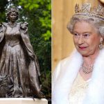 A newly-unveiled statue of Queen Elizabeth II