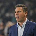 LA Galaxy (Los Angeles Galaxy) head coach Greg Vanney looks on on February 24, 2024