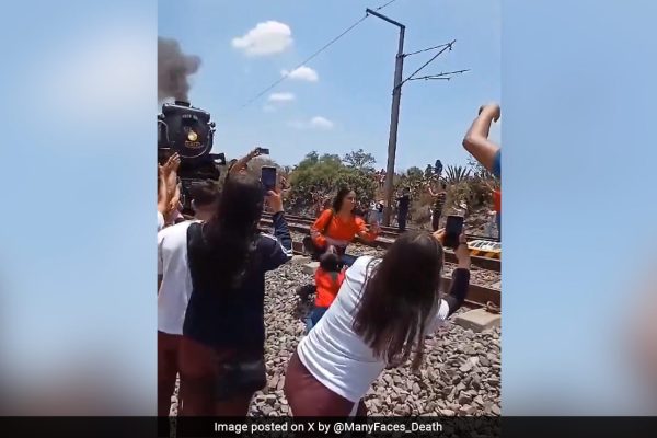 On Camera, Woman Struck Dead By Train In Mexico While Taking Selfie