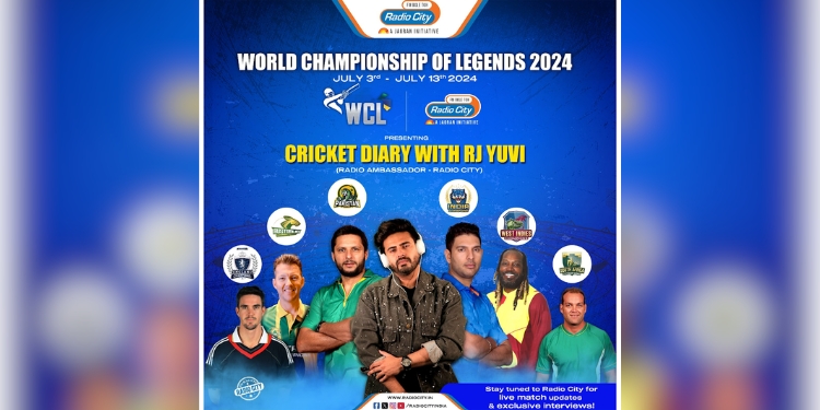 Radio City partners with World Championship of Legends 2024 as official radio partner for cricket event